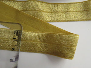 5m Dijon Gold 20mm fold over elastic foldover FOE