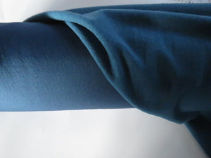2m Jungle Teal  brushed back sweatshirt fabric 38% merino 54% polyester 8% elastane 270g 170cm wide