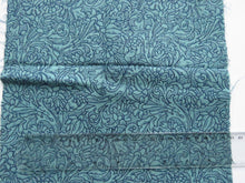 Load image into Gallery viewer, 25cm long x 112cm wide Jinny Beyer teal and navy print 100% cotton