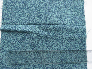 25cm long x 112cm wide Jinny Beyer teal and navy print 100% cotton