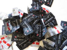 Load image into Gallery viewer, 50 Black Handmade with Love Labels 45 x 23mm approx.