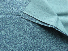 Load image into Gallery viewer, 25cm long x 112cm wide Jinny Beyer teal and navy print 100% cotton