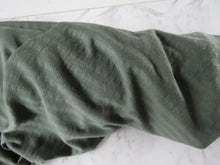 Load image into Gallery viewer, 2m Huntsmen Olive green textured jersey knit 60% merino 40% polyester 170g- precut length