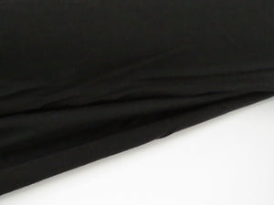 1.5m Battleton Black 96% merino and 4% elastane jersey knit 185g 145cm