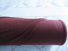 Load image into Gallery viewer, 2.1m Naples Wine Rust 100% merino jersey knit 165g 150cm-precut length