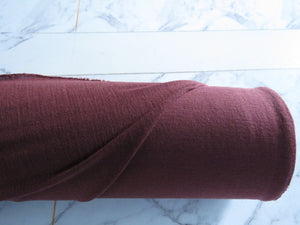 2.1m Naples Wine Rust 100% merino jersey knit 165g 150cm-precut length