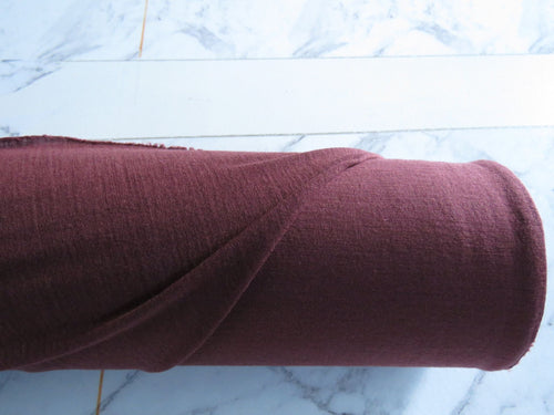 1.13m Naples Wine Rust 100% merino jersey knit 165g 150cm