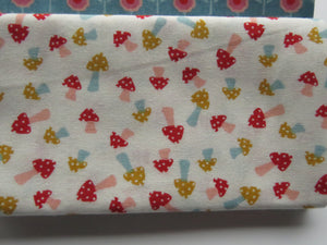 Fairytale Fabric Bundle of 5 Fat Quarters. Mixed prints- 100% cotton. 50 x 52cm per piece
