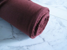 Load image into Gallery viewer, 2.1m Naples Wine Rust 100% merino jersey knit 165g 150cm-precut length