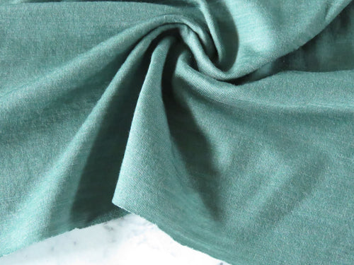1.5m Glendora Sage Green 44% merino 43% tencel 13% nylon 150g jersey knit- precut