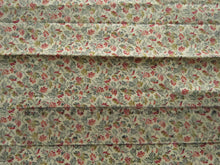 Load image into Gallery viewer, 38cm long x 55cm wide Mustard red coral blue floral print 100% cotton