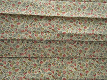 Load image into Gallery viewer, 38cm long x 55cm wide Mustard red coral blue floral print 100% cotton