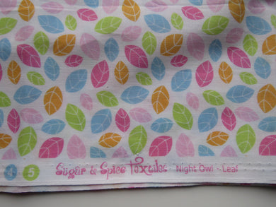 80cm Coloured leaf Sugar and Spice 100% cotton 112cm wide