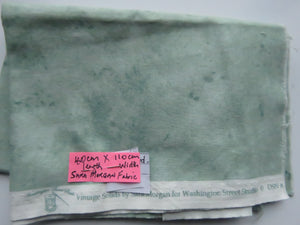 40cm long x 110cm wide green Vintage Solids by Sara Morgan for Washington St Studio print 100% cotton