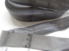 Load image into Gallery viewer, 5m Charcoal Grey 20mm Fold over elastic FOE elastic Foldover