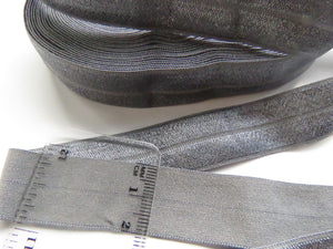 5m Charcoal Grey 20mm Fold over elastic FOE elastic Foldover