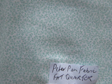 Load image into Gallery viewer, Pale green miniature print Peter Pan 100% cotton fat quarter