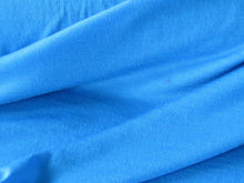 Load image into Gallery viewer, Sale 30% off-1.55m Whirlwind Blue 85% merino 15% corespun nylon 120g jersey knit -lightweight- reduced as small holes along selvage edge but fabric is fine