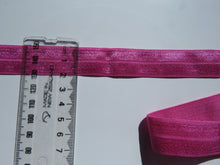 Load image into Gallery viewer, 5m Raspberry Rose Pink 20mm Fold over elastic FOE Foldover elastic
