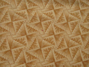 1/8th yard Approx. 56cm x 23cm Taupe triangle print