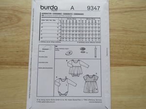 Burda 9347 Dress and Onesie Pattern for knit fabrics- use our merino fabric