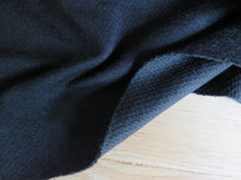 Load image into Gallery viewer, 1m Boston Black 56% merino 44% polypropylene 225g-Honeycomb back for moisture wicking