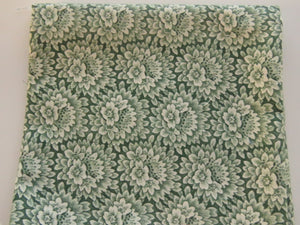 Green floral print Fat quarter quilting patchwork fabric- 100% cotton