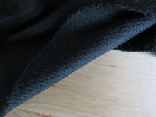 Load image into Gallery viewer, 1m Boston Black 56% merino 44% polypropylene 225g-Honeycomb back for moisture wicking