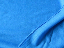 Load image into Gallery viewer, Sale 30% off-1.55m Whirlwind Blue 85% merino 15% corespun nylon 120g jersey knit -lightweight- reduced as small holes along selvage edge but fabric is fine