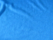 Load image into Gallery viewer, Sale 30% off-53cm Whirlwind Blue 85% merino 15% corespun nylon 120g jersey knit -lightweight- reduced as small holes along selvage edge but fabric is fine