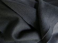 Load image into Gallery viewer, 1m Boston Black 56% merino 44% polypropylene 225g-Honeycomb back for moisture wicking