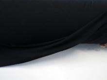 Load image into Gallery viewer, Offcut 44cm L x 74cm W Arkham Black 48% merino 52% polyester 160g sports knit