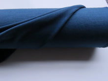 Load image into Gallery viewer, 1m Coventry Airforce blue 85% merino 15% corespun nylon jersey knit 120g