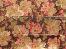 Load image into Gallery viewer, 1/8th yard Approx. 56cm x 23cm Rose print  with beige and brown