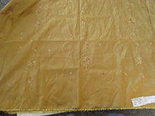 Load image into Gallery viewer, 1.14m gold embroidered 100% polyester taffeta 150cm wide