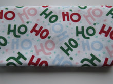 Load image into Gallery viewer, Ho! Ho! Ho! Christmas Fabric Bundle of 5 Fat Quarters. Mixed prints- 100% cotton. 50 x 52cm per piece