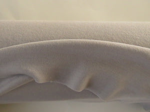 2m Virginia Pale grey 52% merino 47% polyester interlock 160cm 220g- warm and snuggly as double knit- precut