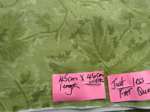 45cm long x 46cm wide Chartreuse green floral print 100% cotton