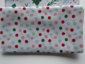 Ho! Ho! Ho! Christmas Fabric Bundle of 5 Fat Quarters. Mixed prints- 100% cotton. 50 x 52cm per piece