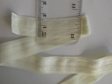 Load image into Gallery viewer, 5m Antique cream fold over elastic 15mm wide foldover