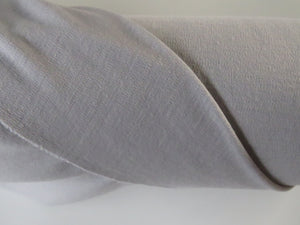 2m Virginia Pale grey 52% merino 47% polyester interlock 160cm 220g- warm and snuggly as double knit- precut
