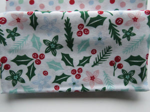 Ho! Ho! Ho! Christmas Fabric Bundle of 5 Fat Quarters. Mixed prints- 100% cotton. 50 x 52cm per piece