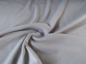 2m Virginia Pale grey 52% merino 47% polyester interlock 160cm 220g- warm and snuggly as double knit- precut