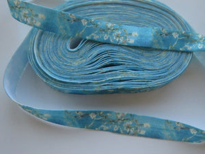 3.5m Almond Cherry Blossom Fold over Elastic FOE Fold over elastic 15mm wide