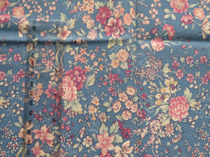 26cm Blue with pink Jaon Kessler for Concord Fabrics print 84cm wide