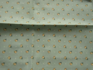 30cm Acorn flower on pale green 100% USA Cotton 55cm wide