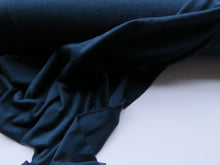 Load image into Gallery viewer, 1m Tidewater Navy 85% merino 15% corespun nylon jersey knit 120g