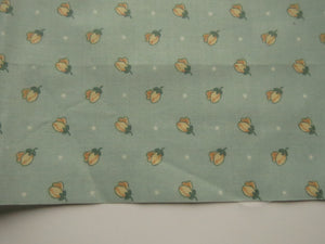 30cm Acorn flower on pale green 100% USA Cotton 55cm wide