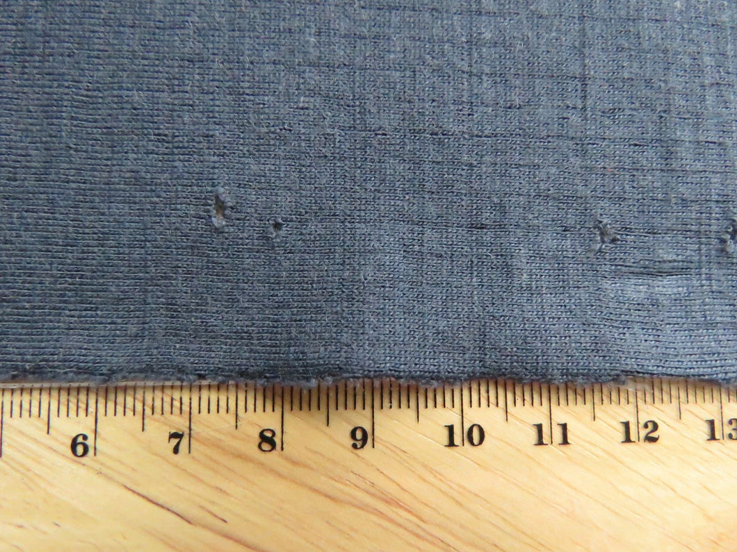 SALE 30% off as slight reduced width- 1.5m Sandford Blue Grey 75% Merino Polyester 230g Knit- selvage flaw - precut lengths