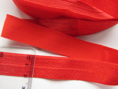 3m Poppy Red 20mm Fold over elastic FOE elastic Foldover